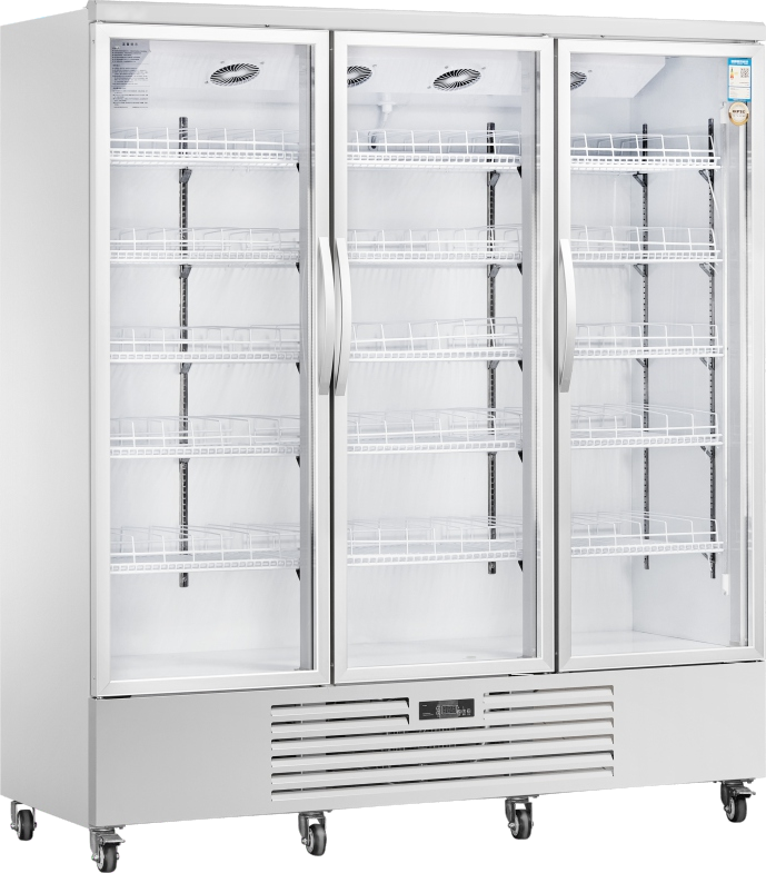 (不全)UPRIGHT GLASS DOOR SHOWCASE SERIES VENTILATED COOLING(STANDARD VERSION)1.5经济款风冷陈列柜下机组银色 LC-1500XF