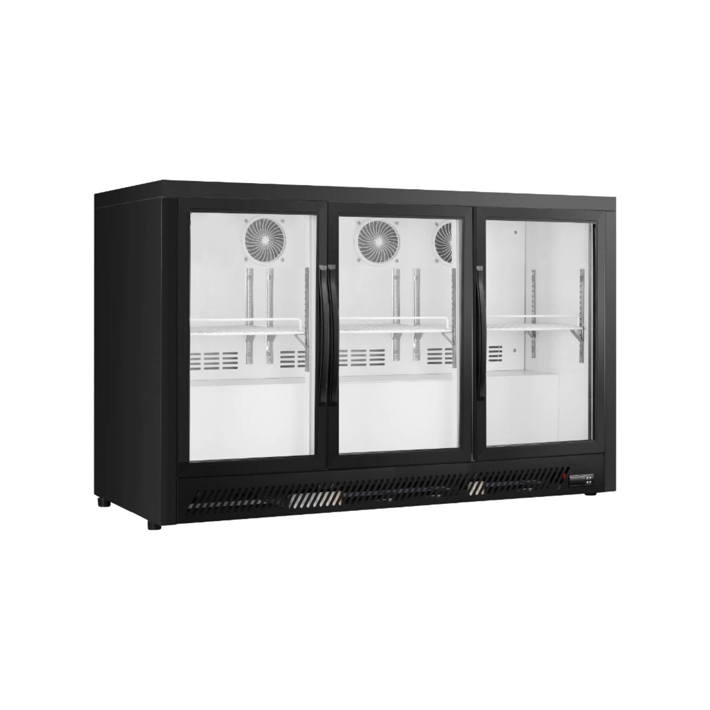 Back Bar Cooler BT-1350F 3-Door / Glass / Swing / Refrigerator