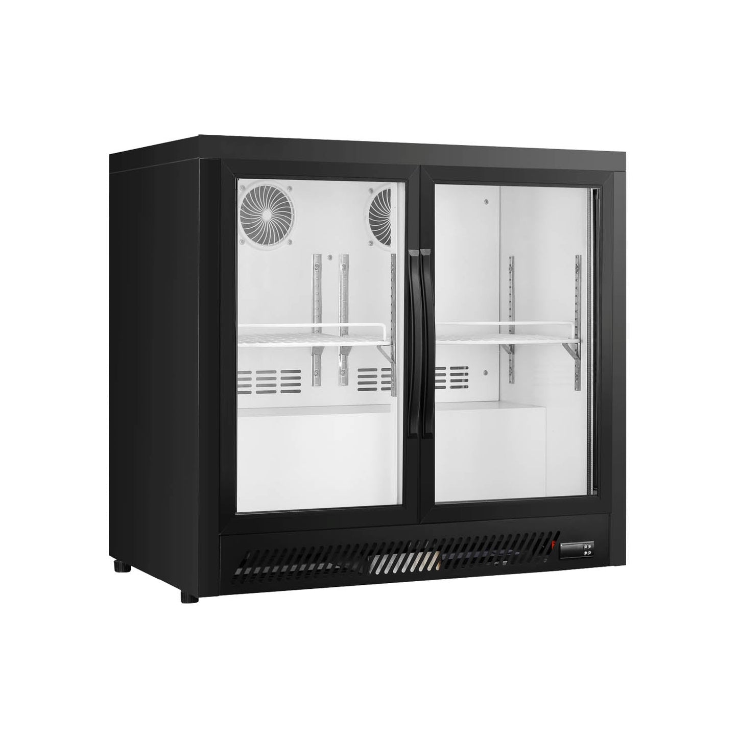 Back Bar Cooler BT-900F 2-Door / Glass / Swing / Refrigerator