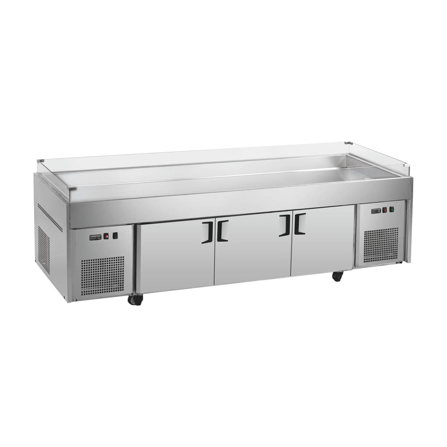 Ice Display Table BT-A1.8/D Blue LED lighting