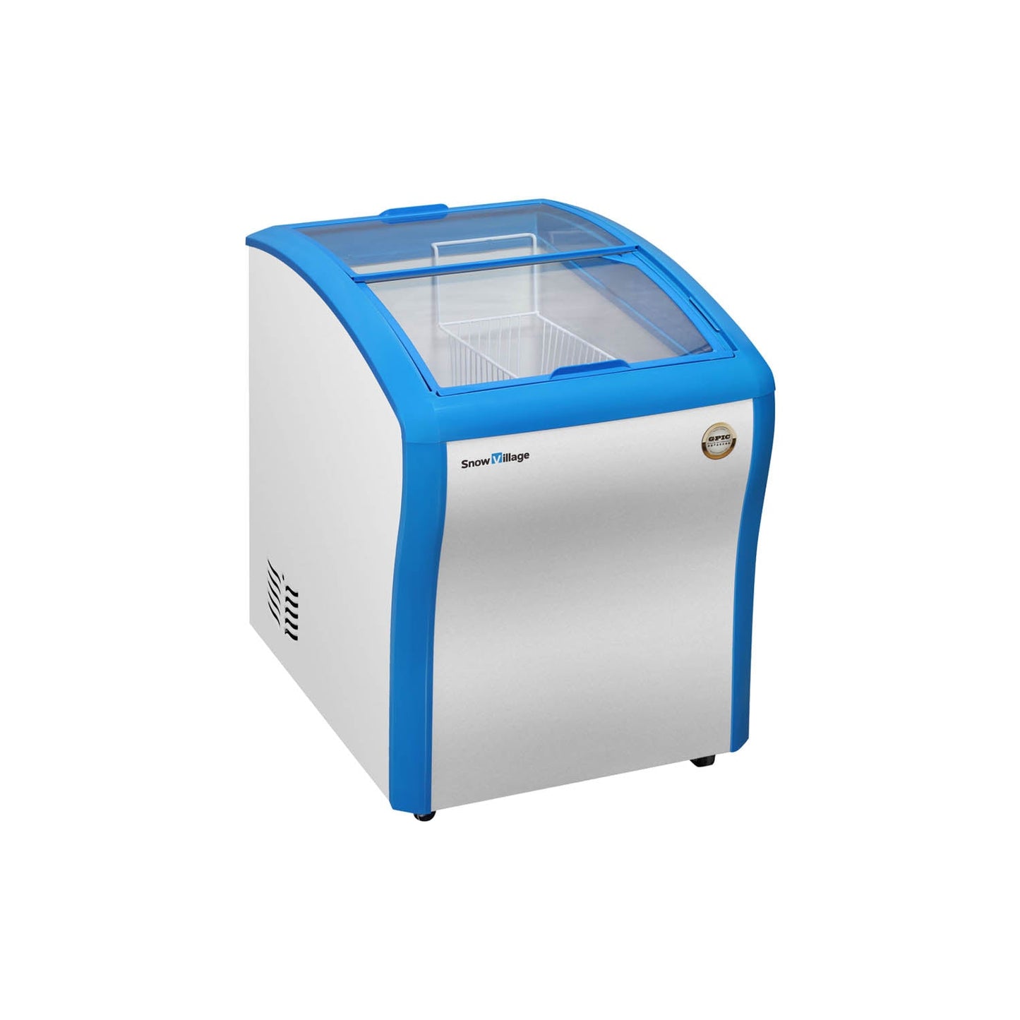 Ice Cream Freezer SD/SC-158Y Mini Curved Glass Sliding Door