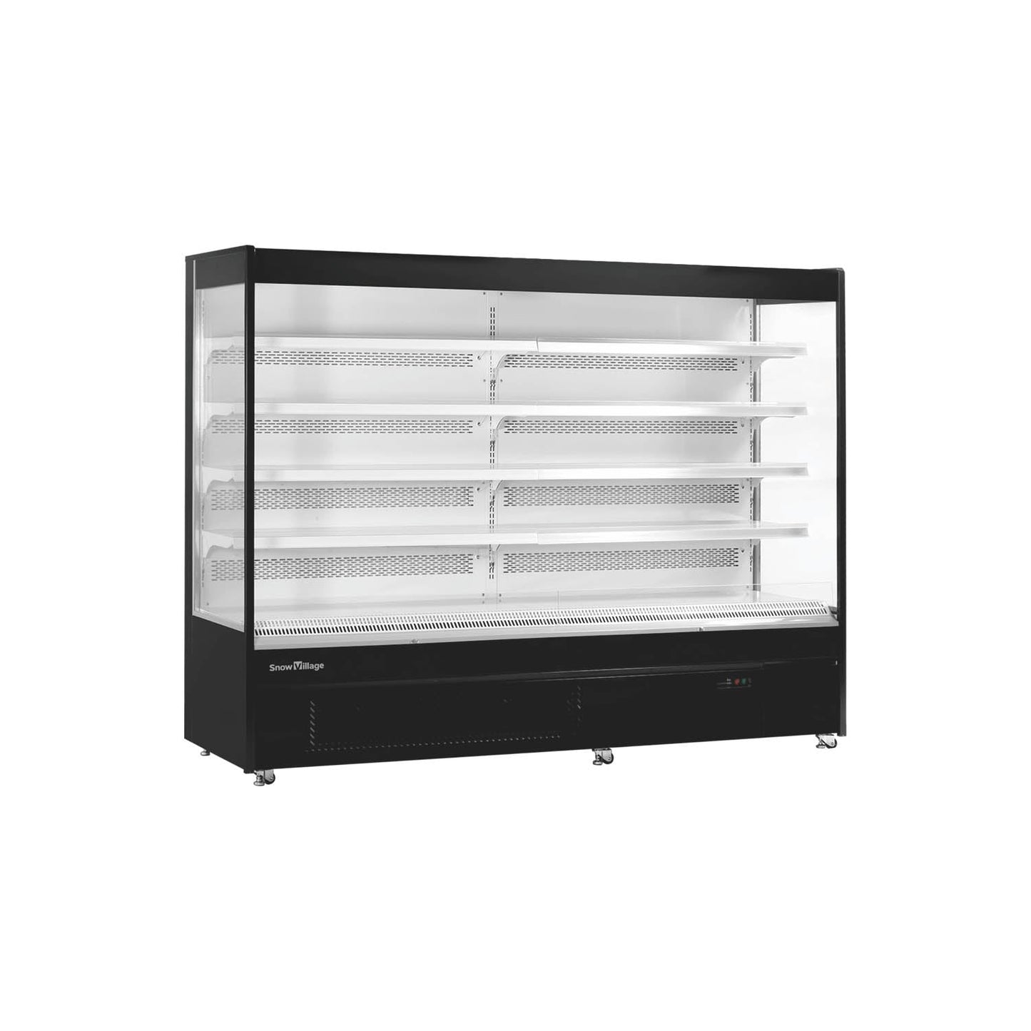Snow Village open-front air curtain merchandiser