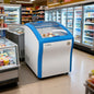 Ice Cream Freezer SD/SC-158Y Mini Curved Glass Sliding Door