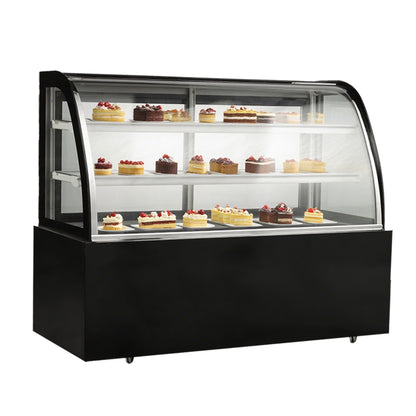 Cake Showcase Series – Curved Glass 3-Layer Upright Type