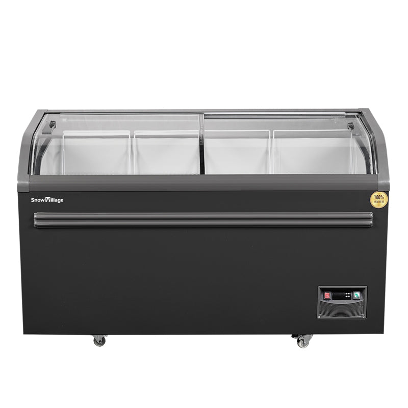 Island Freezer SD/SC-518 Static Cooling Series - Two Sliding Doors (Curved)