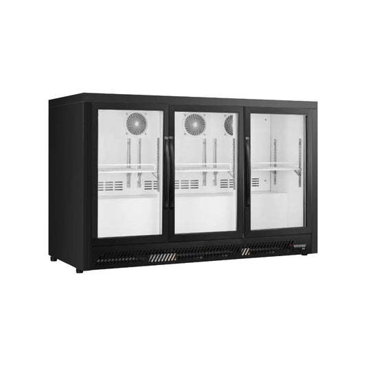 Upright Glass Door Showcase BT Ventilated Cooling Back Bar Cooler Series -  3 Doors - Swing Door BT-1350F