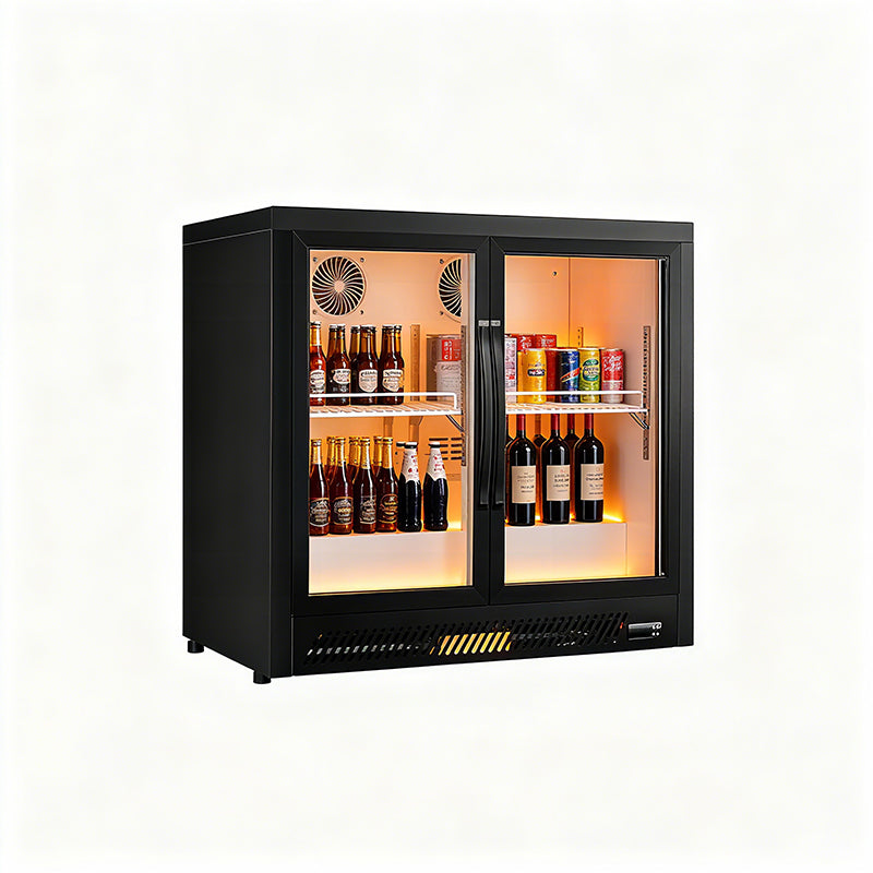 Back Bar Cooler BT-900F 2-Door / Glass / Swing / Refrigerator