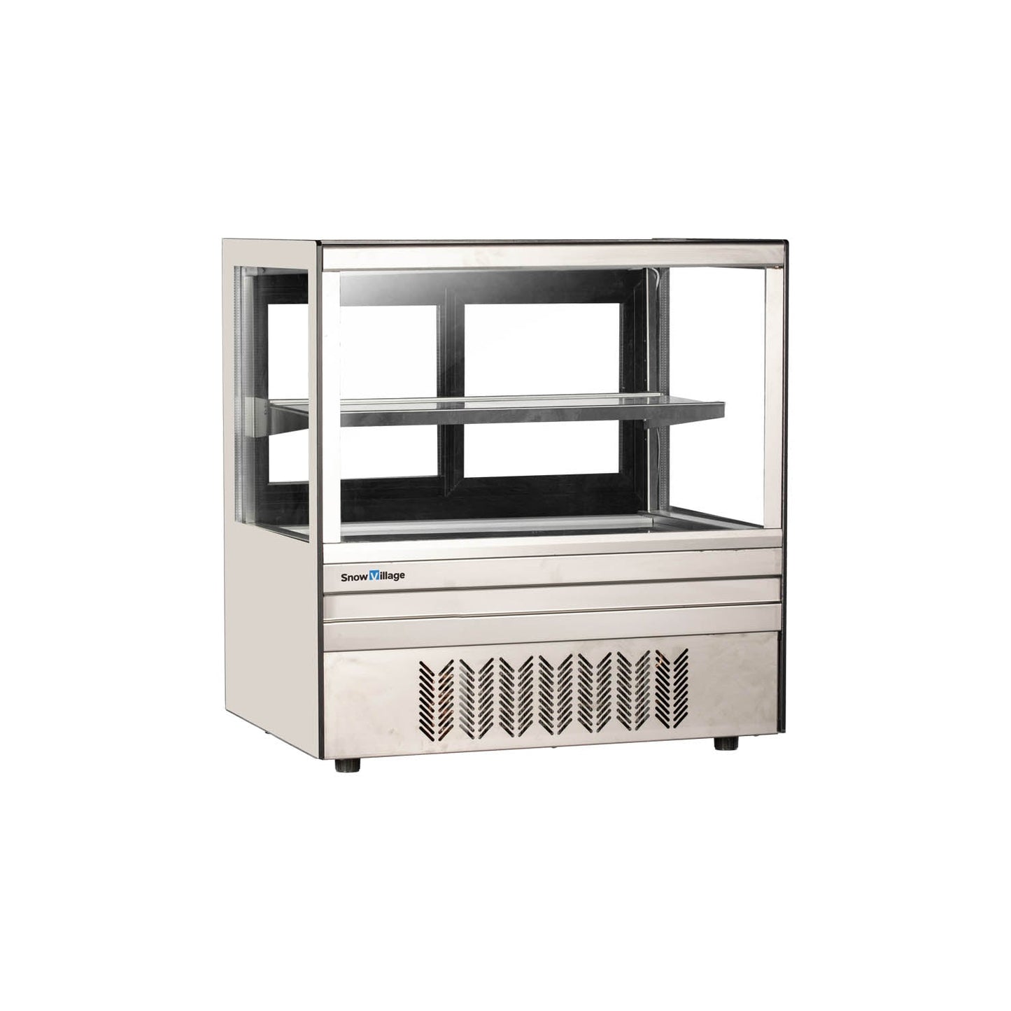 Snow Village Cake Showcase DG-TZ Countertop Series - Straight (Two Shelves)