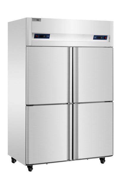 Snow Village CFD-40D4F 4-door reach-in freezer, stainless steel