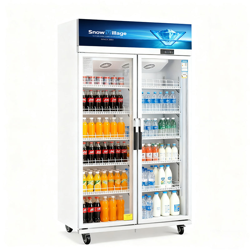 Glass Door Merchandiser LC-1000FS Top Mounted / 2-Door / Glass / Swing / Refrigerator