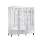 Snow Village glass-door merchandiser