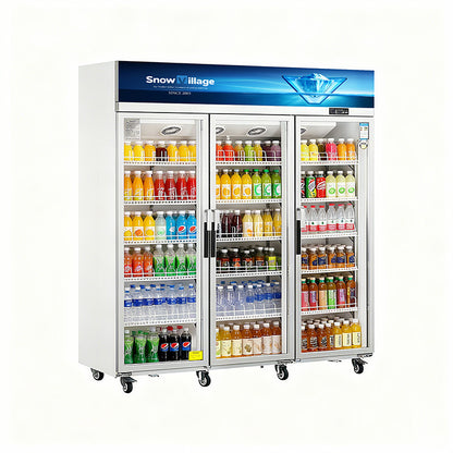 Glass Door Merchandiser LC-1800FS Top Mounted / 3-Door / Glass / Swing / Refrigerator