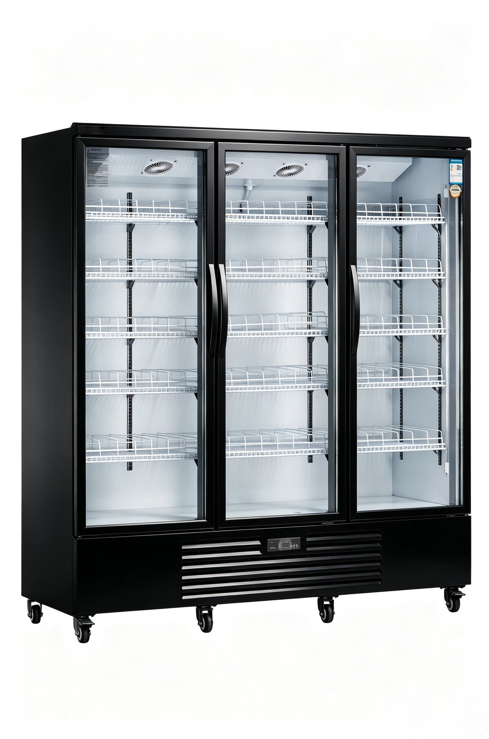 3-Door Glass Door Merchandiser – LC-1500FX | Snow Village – Snow