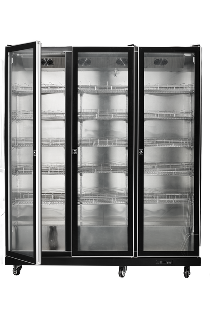 Snow Village 3-Door Commercial Wine Cooler Merchandiser, Glass Door Display (LC-1654)