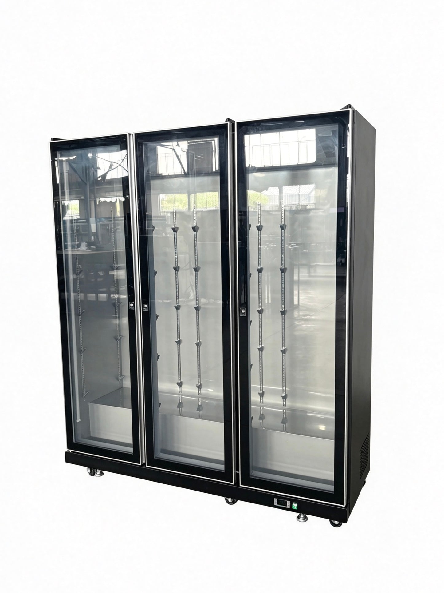 Snow Village 3-Door Commercial Wine Cooler Merchandiser, Glass Door Display (LC-1654)