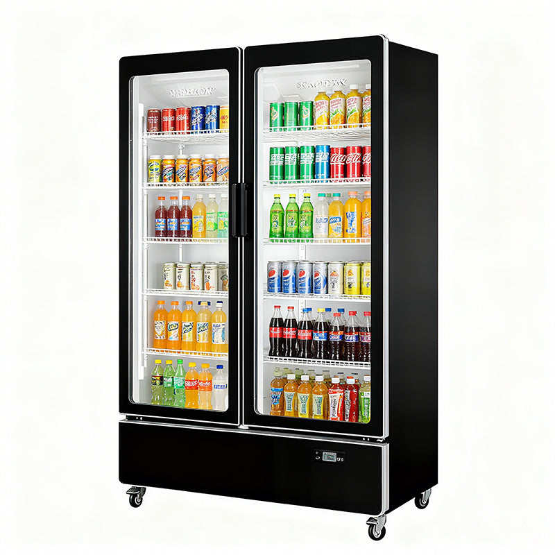 Glass Door Merchandiser LC-1200FXC Bottom Mounted / 2-Door / Glass / Swing / Refrigerator / Custom-Coated Door Options