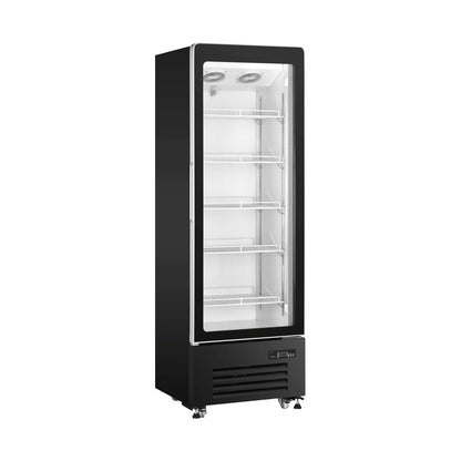 Snow Village Upright Glass Door Showcase LC Series Ventilated Cooling Refrigerator – 1/2 Doors (Plastic Frame / Custom-Coated Door Options)