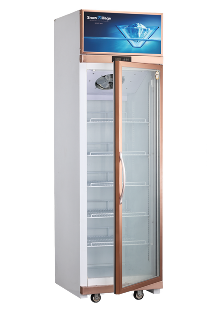 Snow Village 1-Door Glass Door Merchandiser Freezer, Commercial Display Freezer (LD-620FS)