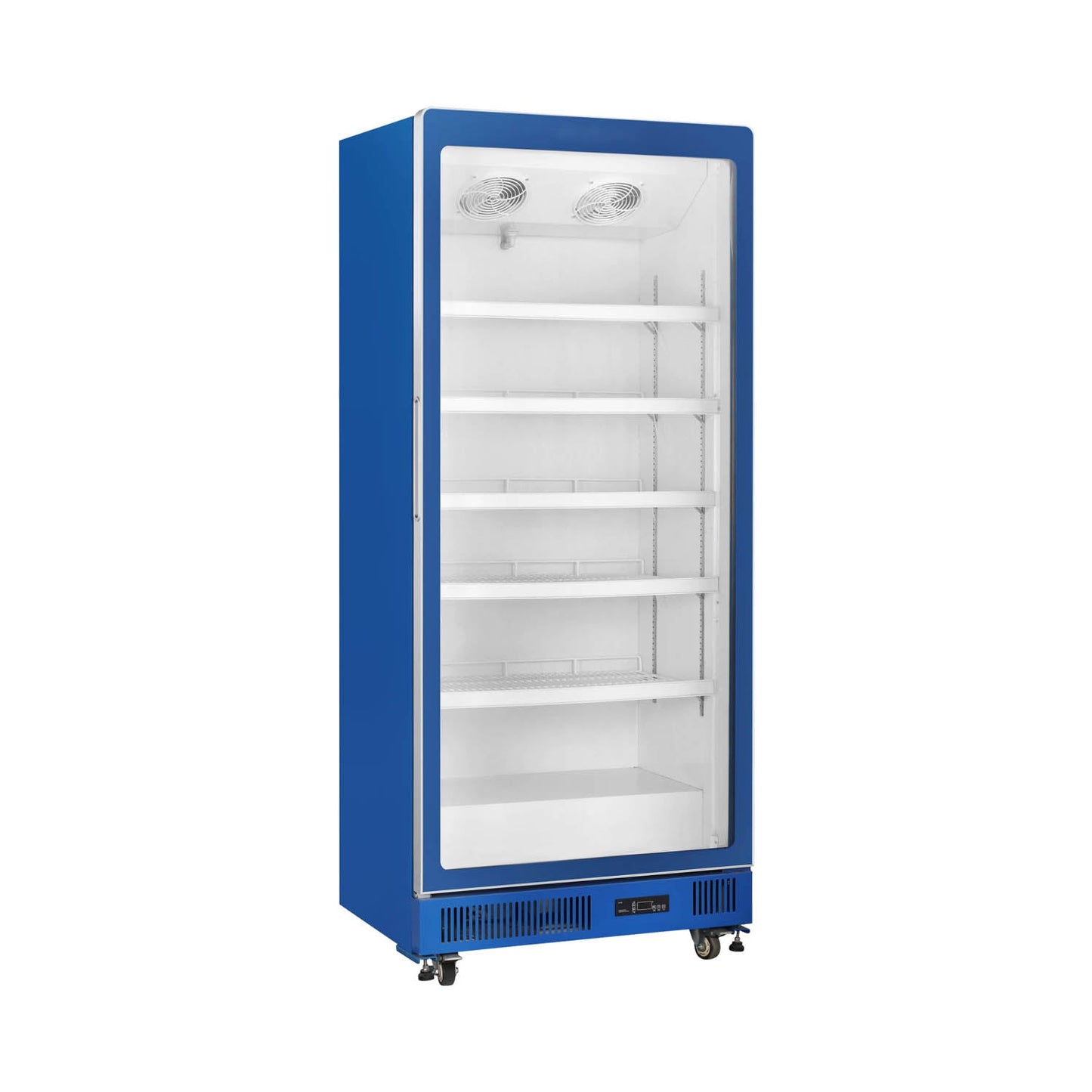 Snow Village Upright Glass Door Showcase LC Series Ventilated Cooling Refrigerator – 1/2 Doors (Plastic Frame / Custom-Coated Door Options)