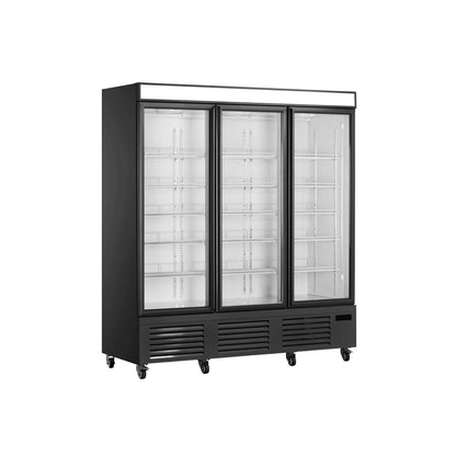 Snow Village Upright Glass Door Showcase LC/LD Premium Ventilated Cooling Refrigerator Freezer Series- 1/2/3 Doors