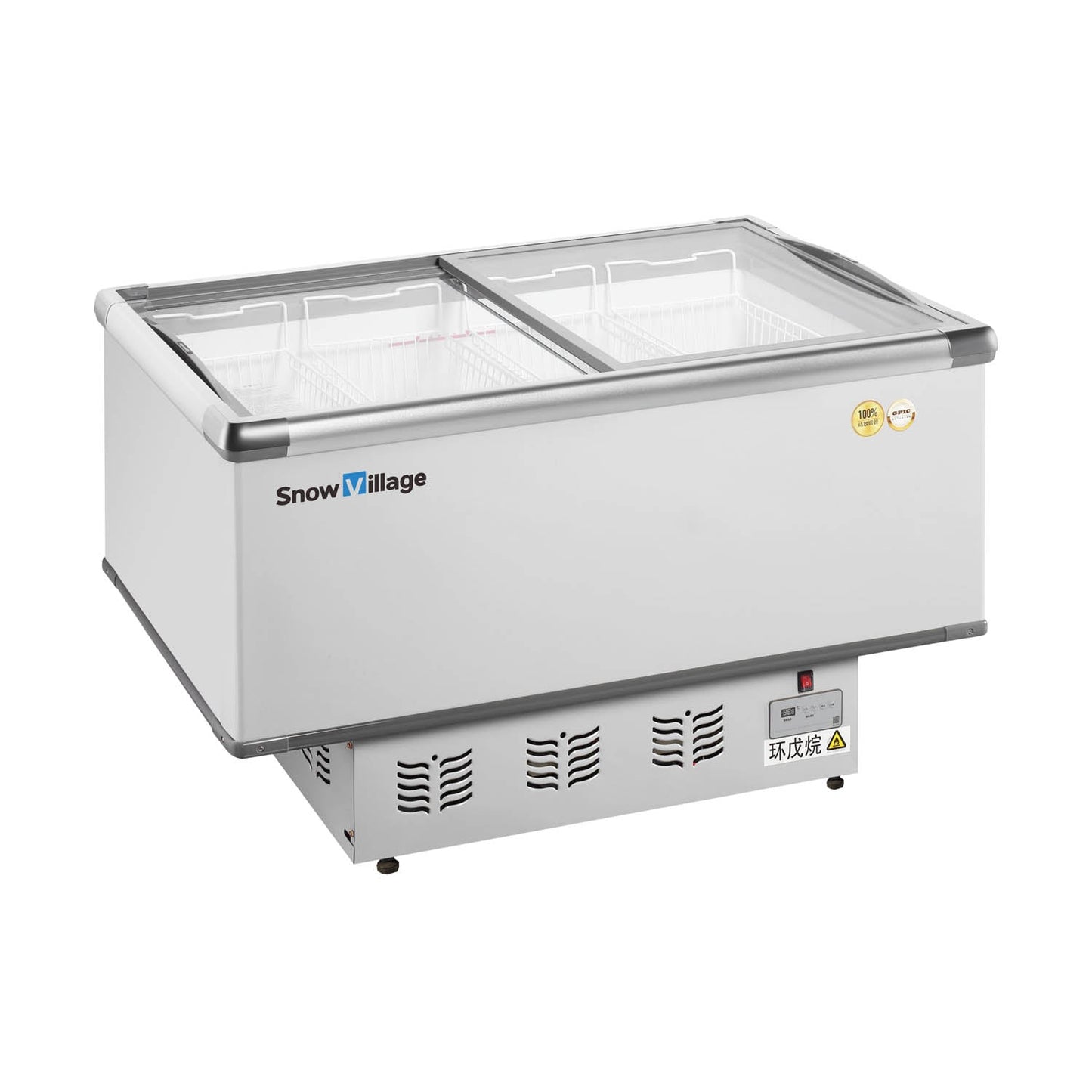 Island Freezer SD/SC Standard Static Cooling Series - Two Sliding Doors (Straight)