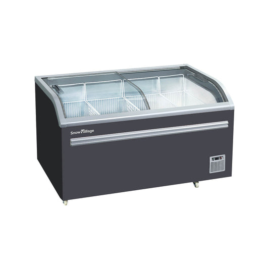 Snow Village Island Freezer SD/SC Static Cooling Series - Two Sliding Doors (Curved)