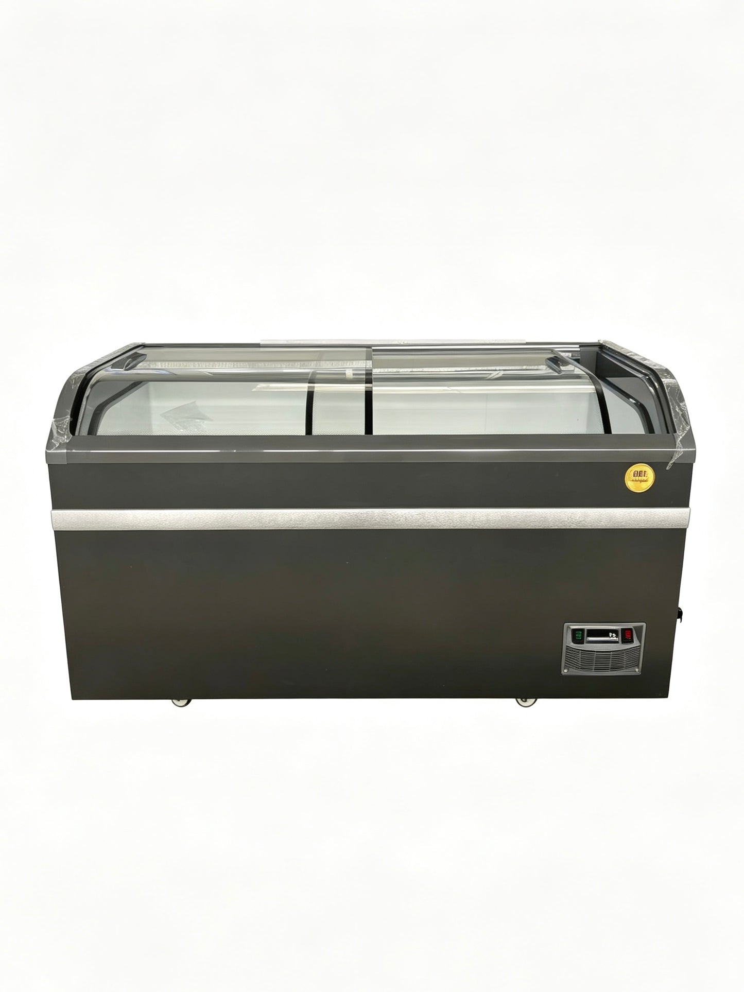 Snow Village Commercial Island Display Freezer, 2 Sliding Glass Doors, Curved (SD/SC-518)