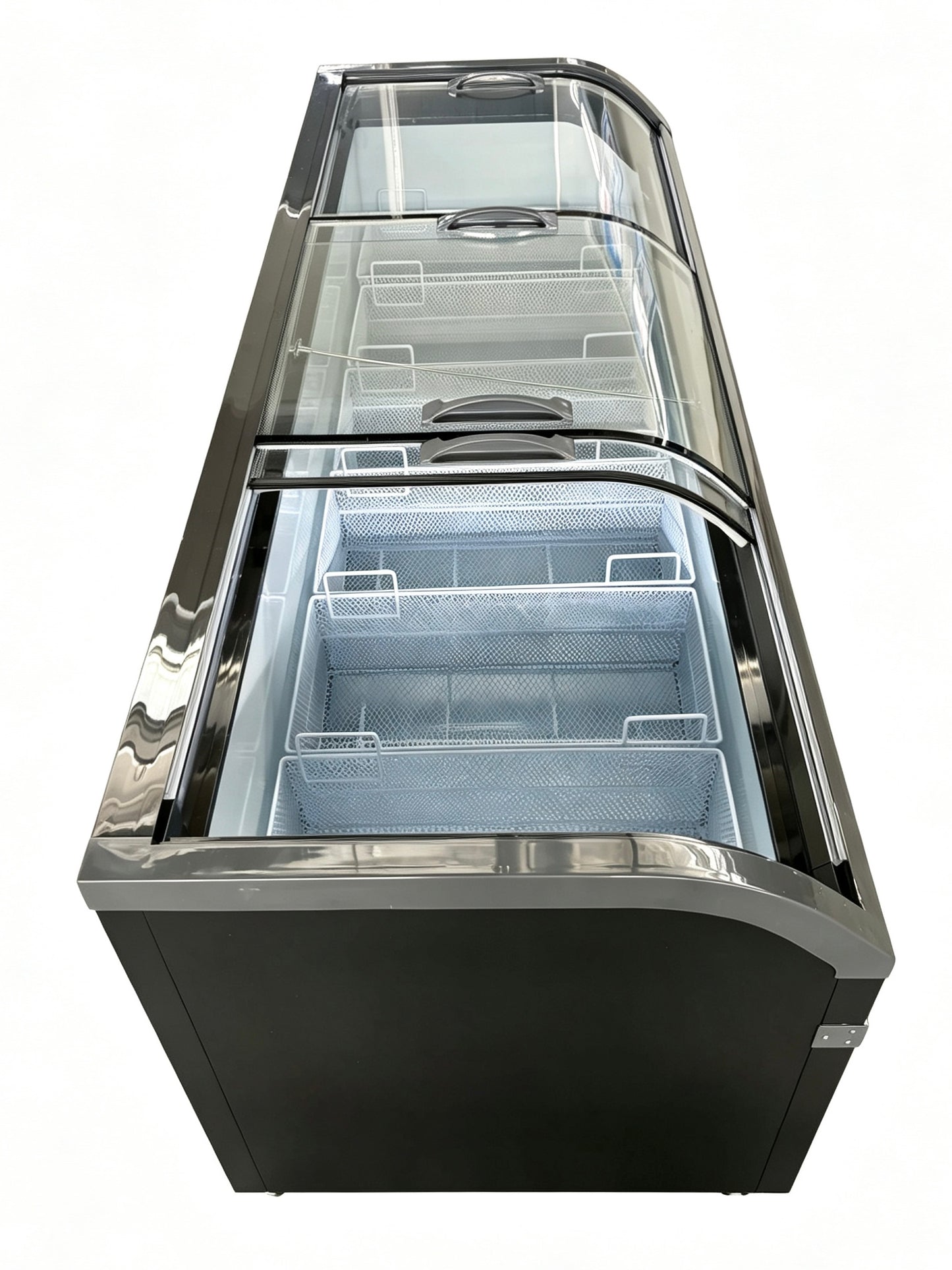 Snow Village Commercial Island Display Freezer, 3 Sliding Glass Doors, Curved (SD/SC-718)