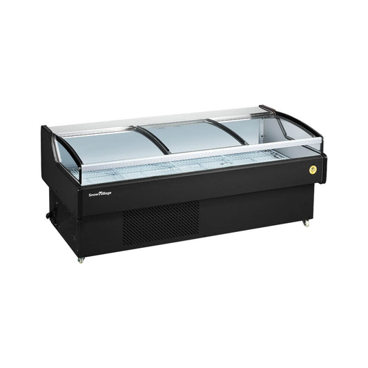 Horizontal Open-Top XC-XR Refrigerator Static Cooling Series - Flat Type (3 Sliding Doors)