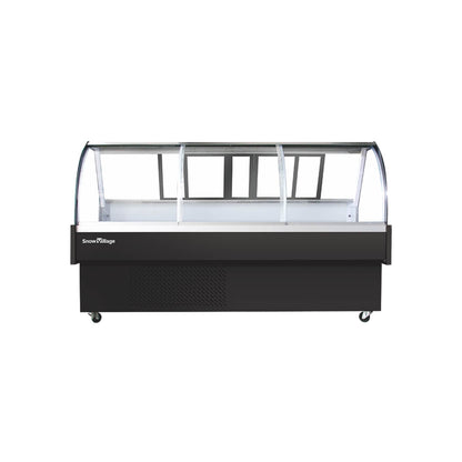 Horizontal Open-Top XC-XR Refrigerator Static Cooling Series - Curved Type (Front/Rear Sliding Door)