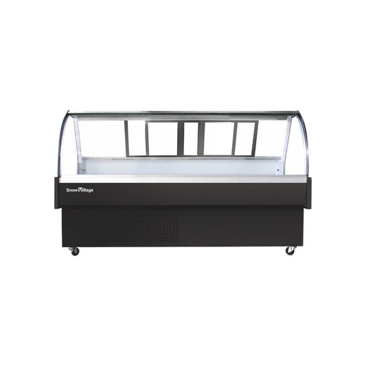 Horizontal Open-Top XC-XR Refrigerator Static Cooling Series - Curved Type (Front/Rear Sliding Door)